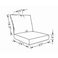 thumbnail image 7 of Sun Terrace 24 in x 23 in Beige Deep-Seat Outdoor Seating Cushions, UV Resistant (2 Count), 7 of 7