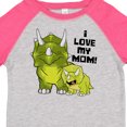 thumbnail image 3 of Inktastic I Love My Mom with Baby and Mommy Triceratops Gift Toddler Boy or Toddler Girl T-Shirt, 3 of 4