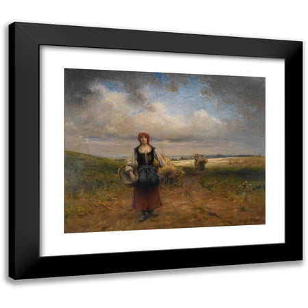 Georges Laugée 14x12 Black Modern Framed Museum Art Print Titled - End of Day