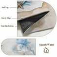 thumbnail image 6 of 5'x8' Area Rugs, Blue Beige Coastal Indoor Outdoor Area Rug for Living Room Bedroom, Beach Nautical Coral Starfish Shell Washable Bathroom Rugs Kitchen Floor Carpet Mats Home Decor Aesthetic, 6 of 8