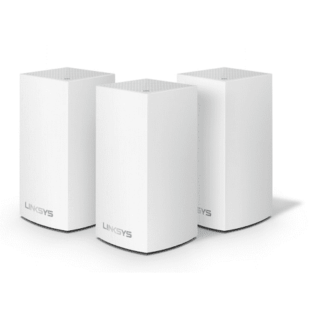 Linksys Velop Dual Band Intelligent Mesh WiFi System, White, AC1200