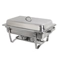 thumbnail image 4 of Zeny 8 Packs Full Size Chafing Dishes Buffet Stainless Steel Catering Chafer Sets 8 Qt, Silver, 4 of 9