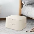 thumbnail image 4 of Hearth & Gear The Material For Home Textile Storage Has A Wide Range Of Uses And Is Designed To Space Blanket Storage Organizer Large Foldable Storage with Lids Cloth Container Organize 13x13 Storage, 4 of 5