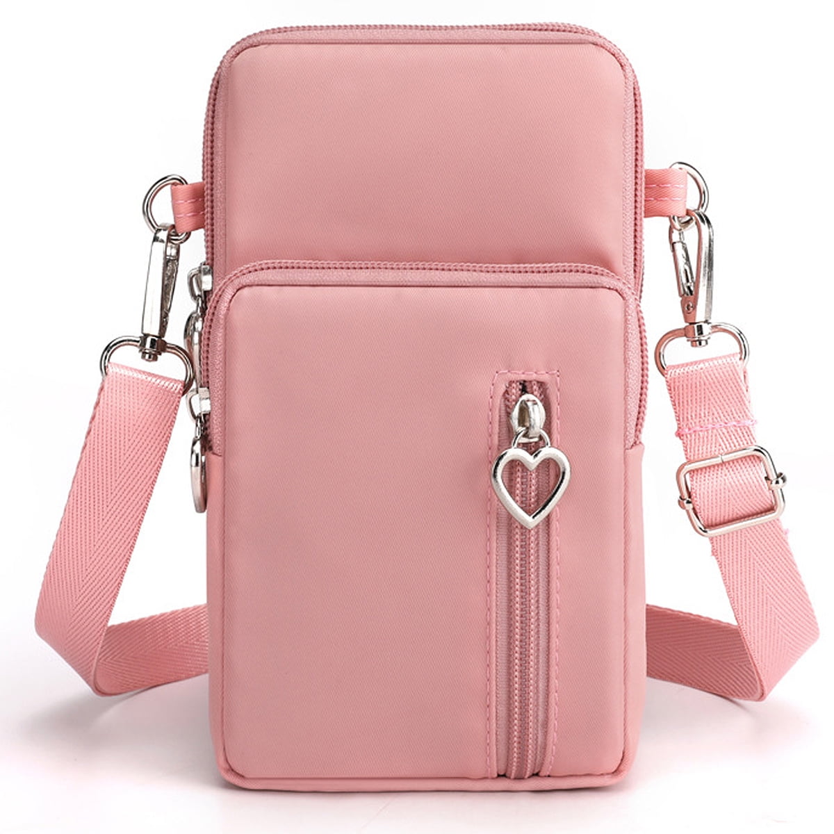 Buy LassZone Women Faux Leather Cross Body Bag Small Phone Wallet Purse  Shoulder Bags with Adjustable Strap for Ladies Girls, Pink With Chain, 7.87  x 5.12inch at Amazon.in