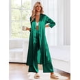 thumbnail image 5 of Ekouaer Silk Robes for Women Long Satin Bride Bridesmaid Wedding Party Robes Lightweight Sexy Sleepwear with Pockets, 5 of 6