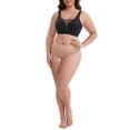 thumbnail image 2 of INSPIRE CHIC Women's Mesh Plunge Wirefree Full Coverage Bras Wide Straps Seamless Lightweight Soft Breathable Bra S Black, 2 of 4