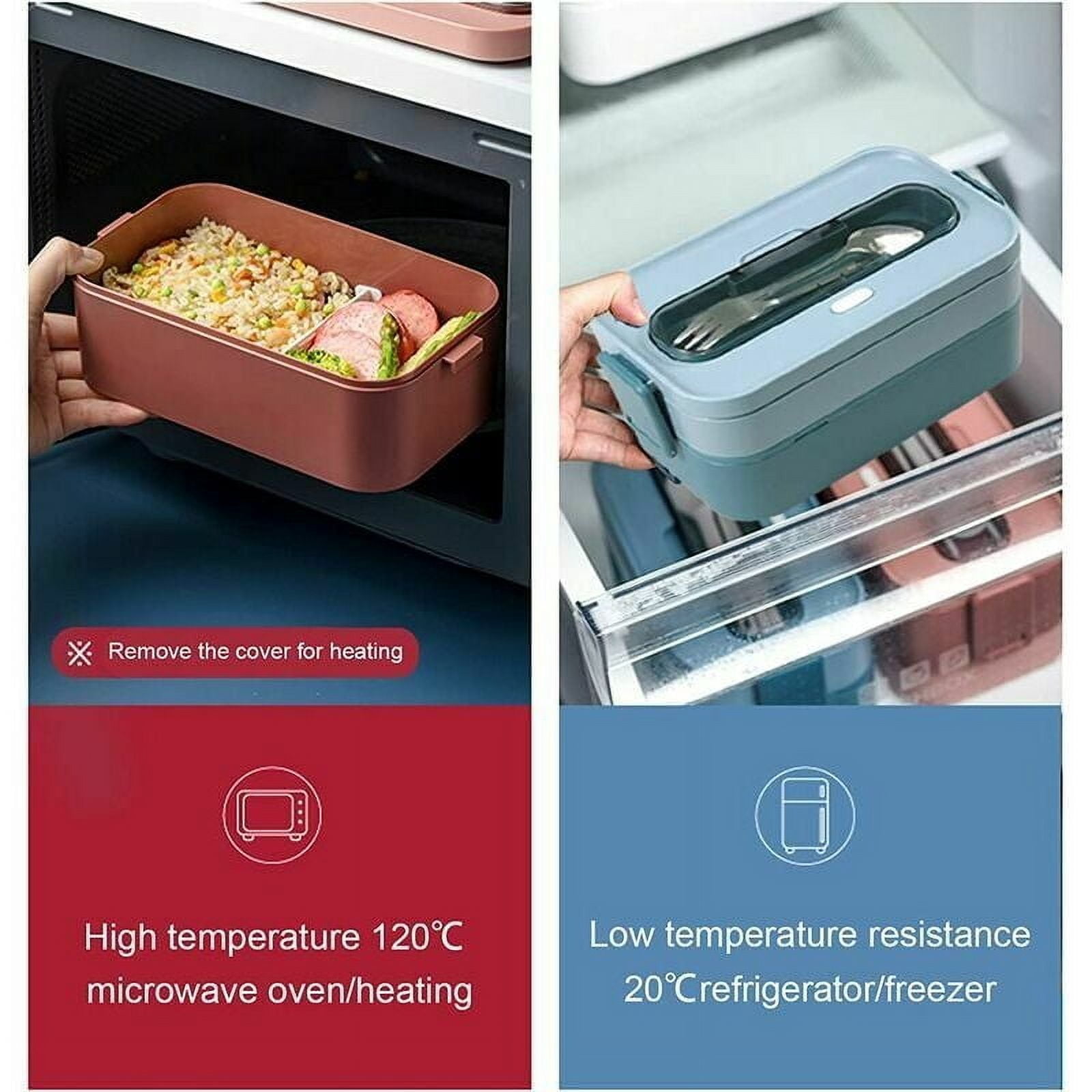 Stylish Bento Boxes, 1600ml Red Lunch Containers With Removable Partition, Thickened Sealing Strip For Leak-Proof Meals, Portable And Microwave Safe