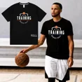 thumbnail image 2 of Camiseta para correr para hombre y mujer, transpirable, de secado rápido, para fitness, baloncesto, tiro, entrenamiento, ropa de ejercicio, camisetas deportivas para gimnasio, 2 of 5