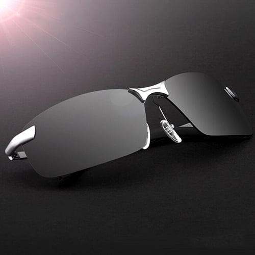 Aluminum Magnesium Polarized Sunglasses Men Fishing Driver Square Sport Eyewears