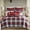 Red, variant on Thatch Home Spencer Plaid by Levtex Home - Decorative Pillow (18x18in.) - Deer - Red White Green