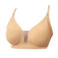 thumbnail image 3 of QASIEATN Wireless Jelly Bras for Women Deep V Full Coverage No Underwire Bras Women's Underwear, 3 of 8