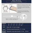 thumbnail image 5 of AVEKI Genuine Leather Replacement Bracelet Multicolor Waterproof for Men Women, GR-White (19mm), 5 of 5