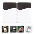 thumbnail image 1 of OULII Mobile Phone Card Sticker 2Pcs PU Rectangular for Men and Women Business Card Storage 3.77x2.59in, 1 of 8
