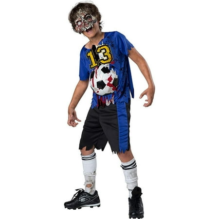 Boys Zombie Goals Soccer Sports Halloween Costume