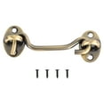 thumbnail image 1 of Uxcell Cerradura de puerta de granero con gancho y ojo de 4 pulgadas, acero inoxidable, tono bronce, 1 of 7