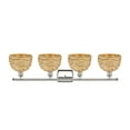 thumbnail image 5 of Innovations Lighting 516-4W-12-38 Woven Rattan Vanity Woven Rattan 4 Light 38" Wide Vanity, 5 of 7