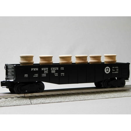 LIONEL PENNSYLVANIA GONDOLA W/ WOOD BARREL LOADS PRR O GAUGE 2423050-G