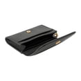 thumbnail image 4 of Tory Burch Women's Emerson Small Saffiano Leather Flap Card Case (Black), 4 of 6