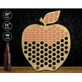 thumbnail image 2 of Torched Apple Beer Cap Holder Wall Mount Display Decor Brown Count 1, 2 of 3