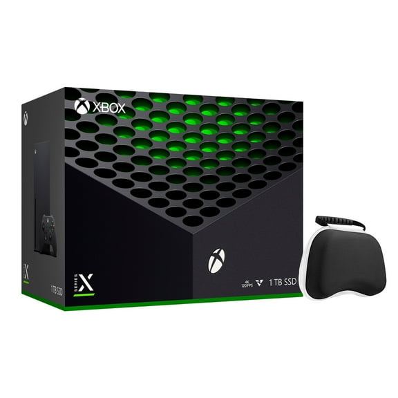 Xbox Series X Console Bundle - Flagship Xbox X 1TB SSD Black Gaming Console and Wireless Controller with Xbox Controller Case