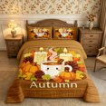 thumbnail image 2 of Erosebridal Autumn Leaves Full Size Comforter Sets 3-Piece,Happy Fall Bedding Comforter Set,Brown,Reversible,1 Comforter and 2 Pillowcases, 2 of 6