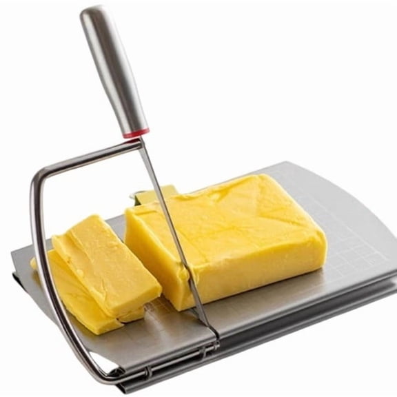 Stainless Steel Cheese Slicer: Effortless Cutting For Cheese, Fruits & More!