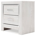 thumbnail image 4 of Signature Design by Ashley Contemporary Altyra 2 Drawer Nightstand, White, 4 of 8