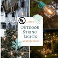 thumbnail image 4 of 100 Foot White String Lights - G40 Clear Globe Bulbs (White Wire) - Outdoor Indoor String Lights for Wedding, Bistro, Market, Cafe, Bedroom and Tent Lighting, 4 of 8