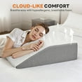 thumbnail image 2 of JIOABL Wedge Body Pillow for Sleep Comfort, Neck Pain Relief, Acid Reflux, Heartburn, Back Pain Relief and Snoring, 7Inch, 2 of 7