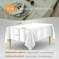 thumbnail image 7 of 100% Pure Linen Tablecloth, 55x55 Inch Square Table Cover - Sage, 7 of 7