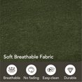thumbnail image 5 of ReNest 26" Counter Height Bar Stools, Modern Upholstered Bar Stools for Kitchen Island & Home Bar, Moss Green Fabric, Set of 4, 5 of 15