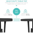 thumbnail image 3 of Songqin 32in Bar Height Folding Table Round Indoor Outdoor with Locking Legs & Heavy Duty Frame – Portable Patio Table for Backyard, Dining, Events - Black, 3 of 15