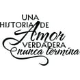 thumbnail image 1 of Design With Vinyl Historia De Amor Artwork family The Story Of Love Marriage Happiness Wall Decal for Family - Family Foreign Saying Spanish Themed Decor - Size: 18 In x 21 In, 1 of 3