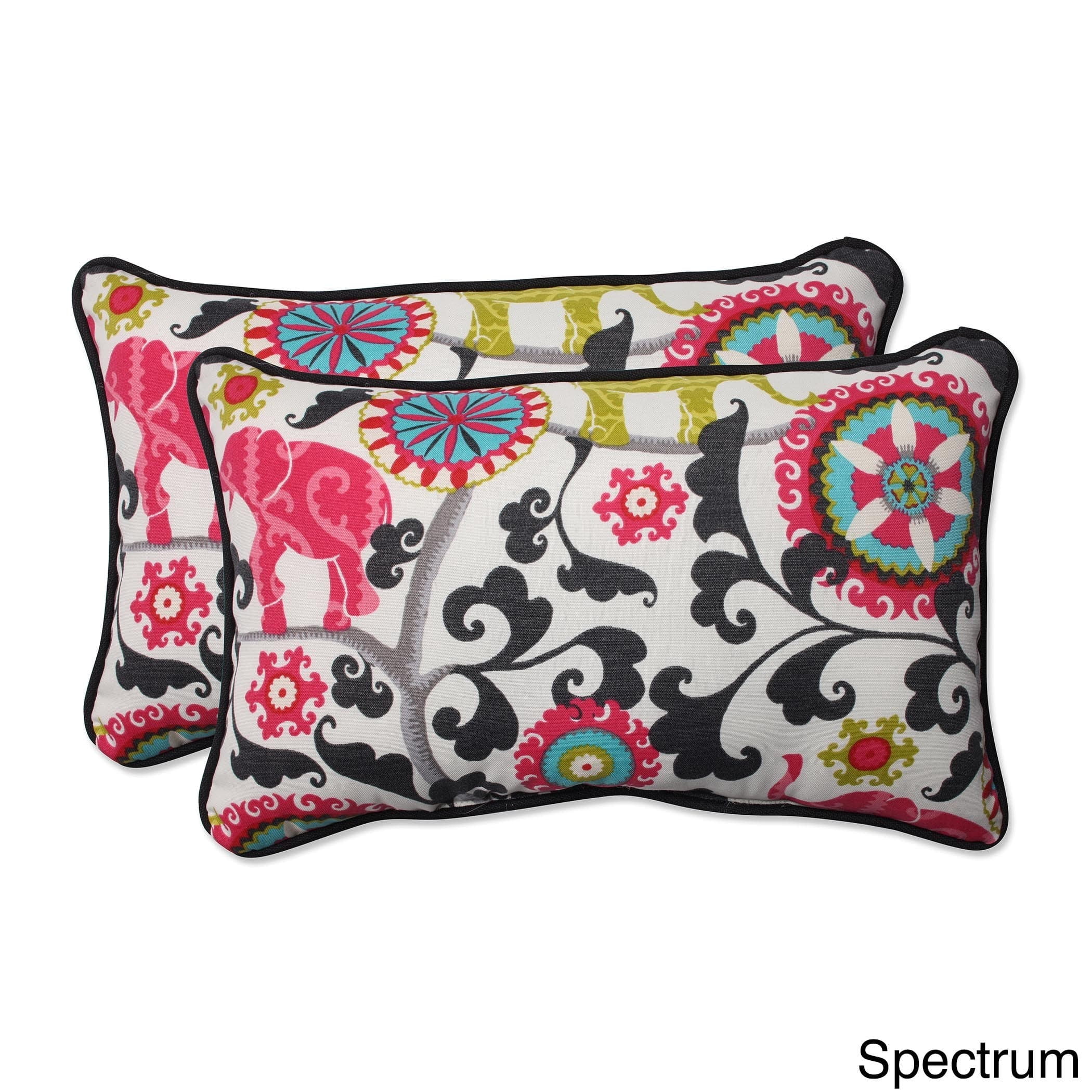 Pillow Perfect Outdoor/ Indoor Menagerie Spectrum Rectangular Throw
