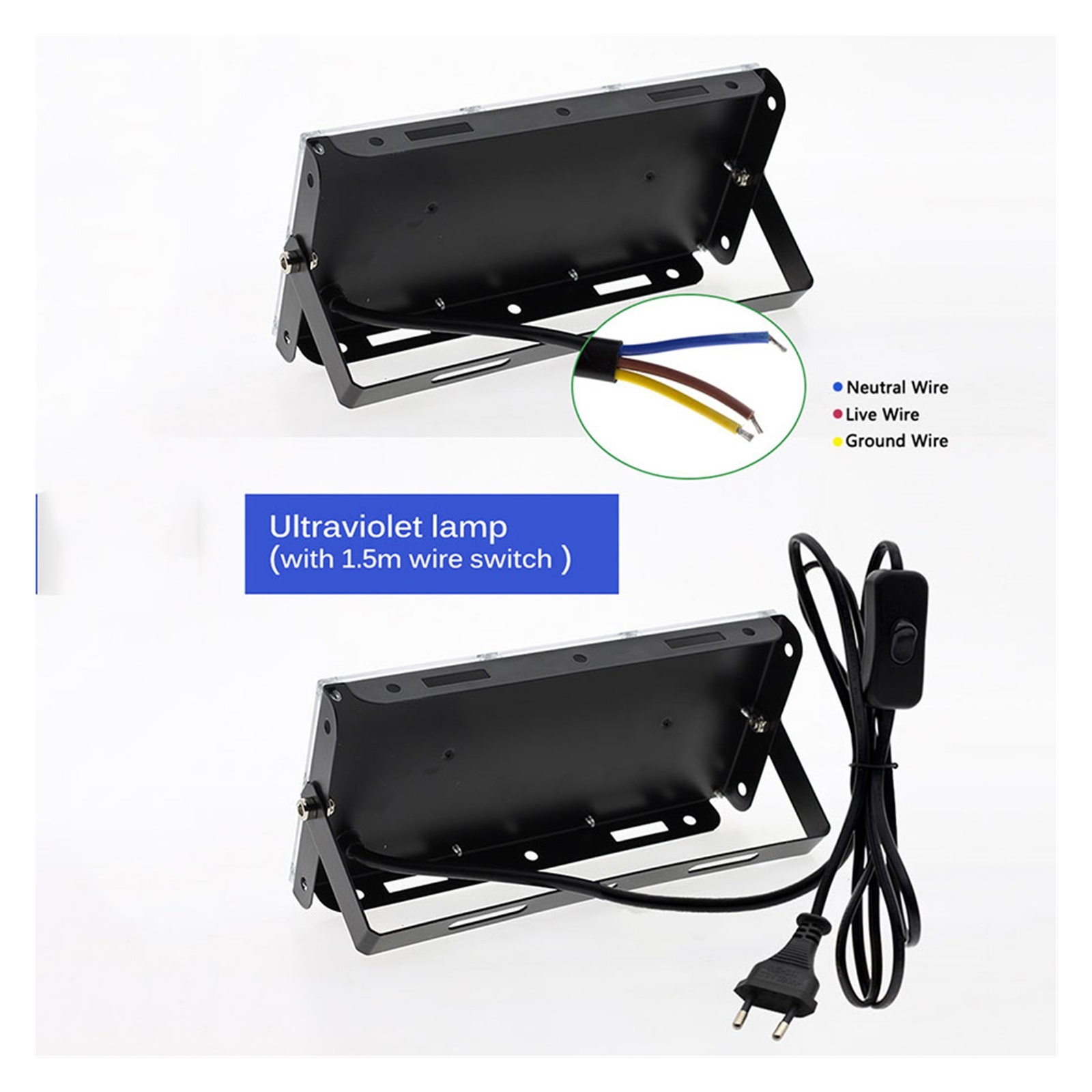 Outdoor UV Led Black Light 100W 200W 300W Waterproof Sta Dance Ultraviolet Blacklight Flood Light For Glow In The Party Decor ,Save Energ