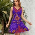 thumbnail image 7 of Aladdin's Magic Lamp Dress Fashion Beach Long Dresses Female Party Printed Sundress, 7 of 7