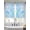 Sky Blue, variant on Blue Pink Mshroom Sheer Curtains 54 Inch Length 2 Panels Set, Contemporary Botanical Butterfly Art Voile Window Treatment Rod Pocket Short Kitchen Curtains Drapes for Bedroom 52"x54"x2