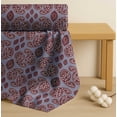 thumbnail image 4 of Soimoi Grey Cotton Poplin Fabric Maroon Paisley Printed Fabric 1 Yard 42 Inch Wide, 4 of 7