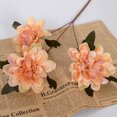 thumbnail image 4 of Bearachild 6 unids/set ramo de flores artificiales elegante para decoración de boda flores de seda artificiales de bajo mantenimiento camafeo Type2 NO2, 4 of 6