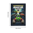 thumbnail image 3 of Wall Hanging Decoration Tapestry, Monster Truck Jam Art Poster For Living Room Home Decor 60x40 Inches, 3 of 8