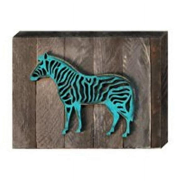 Designocracy 98232-08 Zebra Art on Board Wall Decor