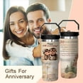 thumbnail image 6 of 30 Years Gifts Anniversary Cups with Handle and Straw, 30 Oz Pearl Wedding Tumbler Stainless Steel Cups 30th Wedding Gifts Anniversary, Valentine Mug 30th Gifts Anniversary for Couple, Parents Friends, 6 of 6