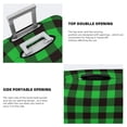 thumbnail image 5 of Kdxio Buffalo Plaid Green Black Pattern Luggage Cover for Travel,Elastic and Durable,Fits 18-32 Inch,Anti-Scratch Suitcase Protector, 5 of 9
