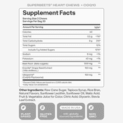 Humann SuperBeets 3-in-1 Heart Chews - 3x Absorption CoQ10 - Plus Beetroot & Grape Seed Extract, Blood Pressure Support, Support Healthy Blood Flow, Circulation, 60 Count