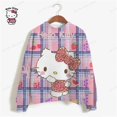 thumbnail image 3 of Sudadera de HELLO KITTY para mujer, ropa de calle de primavera, jerseys de cuello redondo de poliéster con dibujos animados, camisetas informales de manga larga con estampado de Groot, 3 of 5