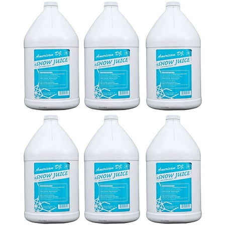 (6) American DJ Snow Gal Gallon of Snow Fluid for Snow Flurry Machine