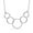 Five Rings, variant on LeCalla 925 Sterling Silver Interlocking Rings Pendant Necklace for Women Adjustable Multi Circle Drop Statement Necklace Cable Chain Necklace with Lobster Claw Clasp 18" Inches