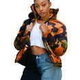 thumbnail image 2 of Tejiojio Jackets Unisex Long Sleeve Glossy Camouflage Bread Down Jacket Zipper Pockets Coat, 2 of 3
