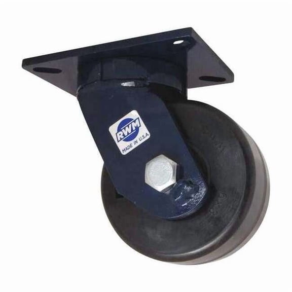 Rwm Kingpinless Swivel Plate Caster,3000 lb. 76-DUR-0630-S