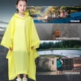 thumbnail image 3 of Chubasquero grueso para lluvia, ropa impermeable para exteriores con capucha con cordón para niños y niñas, 3 of 7